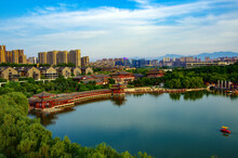 Xi 'an City Beside The River In Shaanxi Province