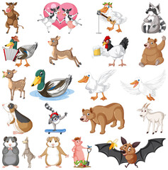 Sticker - Set of different kids of animals