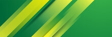 Green And Yellow Abstract Banner Background
