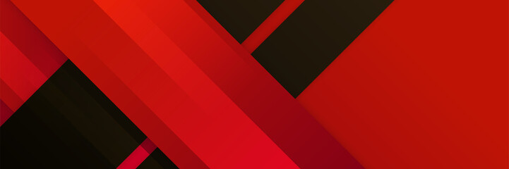 black and red abstract banner background