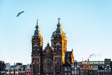 Canvas Print - Saint Nicholas Church (Sint Nicolaaskerk), Amsterdam, The Netherlands