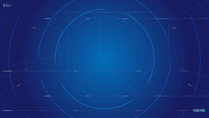 Sticker - criss-crossed lines and coils form a technological space sense vector background