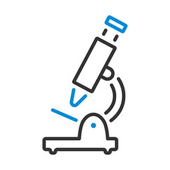 Poster - Icon Of School Microscope