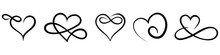 Heart Icon Vector Set. Love Illustration Sign Collection. Romance Symbol.
