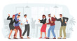 © Anna Syvak - Angry Business Team Conflict, Furious Men and Women Quarrel and Fight, Characters Arguing in Office. Competition