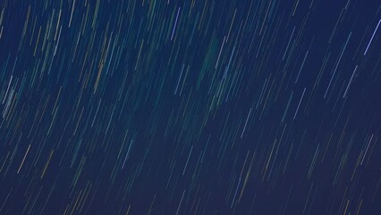 Wall Mural - 4k time-lapse video motion of beautiful star trails and space dust in the universe, long exposure on