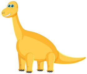 Poster - Cute Brachiosaurus Dinosaur Cartoon