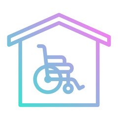 Sticker - retirement gradient icon