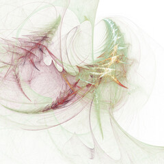 Abstract Fractal Nebula Light Background