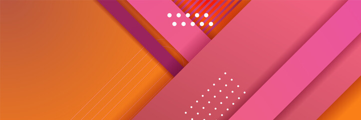 Orange abstract banner background