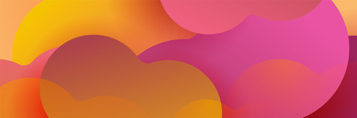 Orange abstract banner background