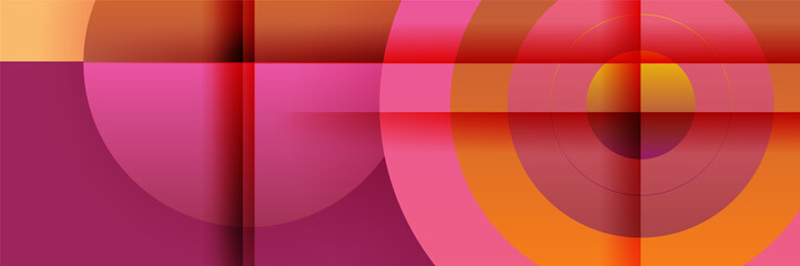 Orange abstract banner background