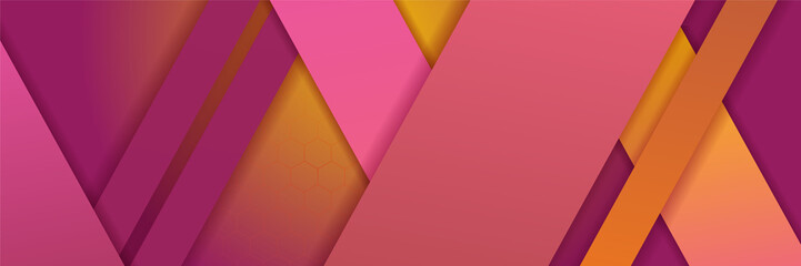 Orange abstract banner background