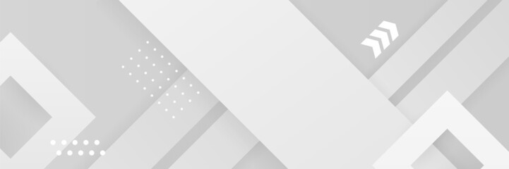 White abstract banner background