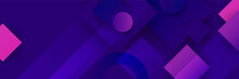 Dark Purple And Pink Abstract Banner Background