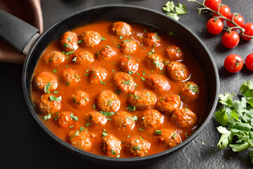 Meatballs with tomato sauce