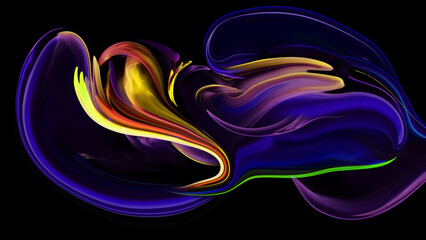 Wall Mural - Color  abstract illustration made of purple colored oil paint on background,    Luxury abstract for a mobile screen concept, phone desktop and wallpaper, background, background 3d render,