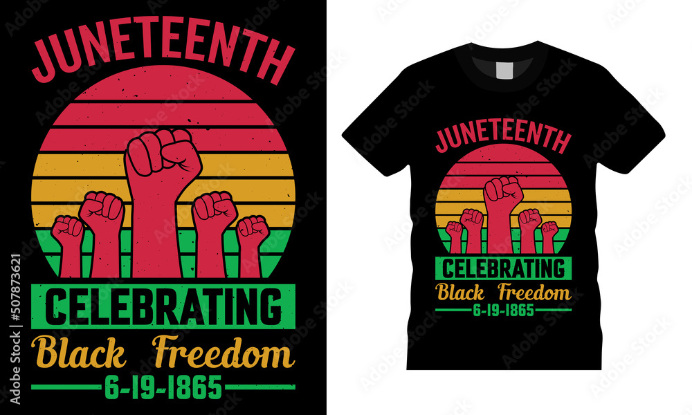Juneteenth 1865 american black people historical freedom day tshirt ...