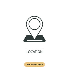 location icons  symbol vector elements for infographic web