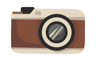 Wall Mural - Retro photo camera. Vector illustration