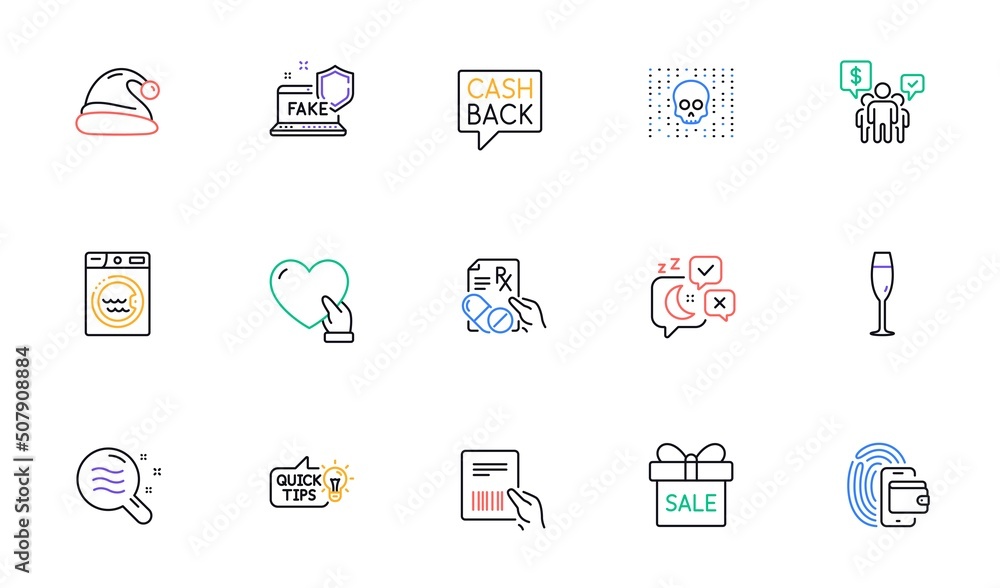 Skin condition, Sale offer and Sleep line icons for website, printing ...