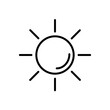 słońce ikona wektorowa