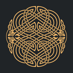 Wall Mural - Vector celtic circlar knot. Original ethnic ornament.