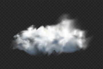 Wall Mural - Vector cloud of smoke or fog. Fog or cloud on an isolated transparent background. Smoke, fog, cloud png