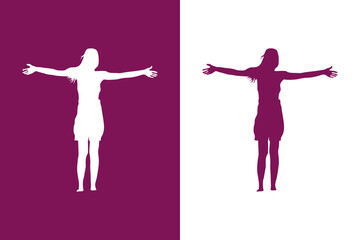 Wall Mural - Collage femenino Magenta