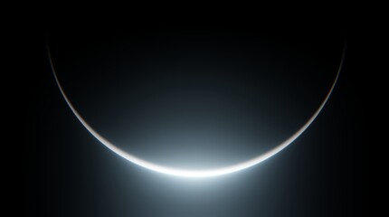 panoramic cinematic view of the moon out in the space. planet moon in outer space. elements of this 