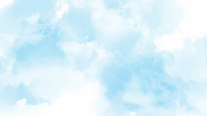Wall Mural - sky clouds landscape light background. hand drawn sky computer draw background scene design web desi