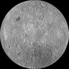 Wall Mural - the far side of the moon. the other side of the moon.