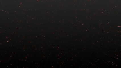 Wall Mural - red star in space particle background