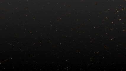 Wall Mural - golden star in space particle background