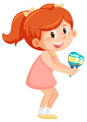 Sticker - Cute girl playing maracas