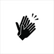 © NAPISAH - clapping hand icon, illustration isolated vector sign symbol on white background