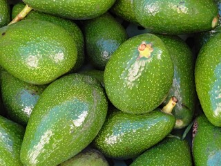 Tasty avocados from the market 