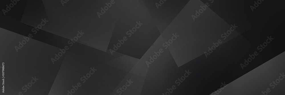 Black abstract banner background Stock Vector | Adobe Stock