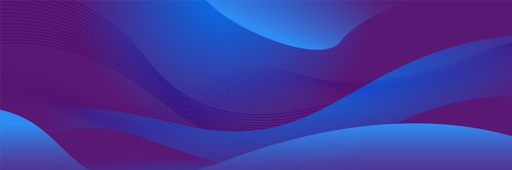 Wall Mural - blue and purple abstract banner background