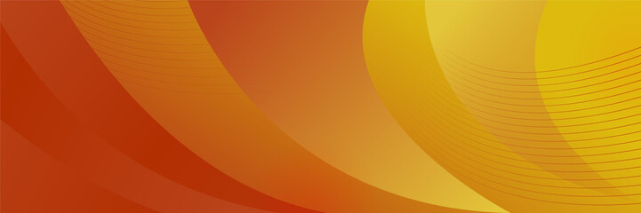 Orange abstract banner background