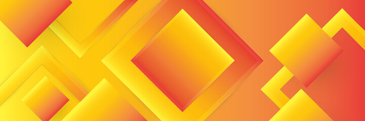 Orange abstract banner background