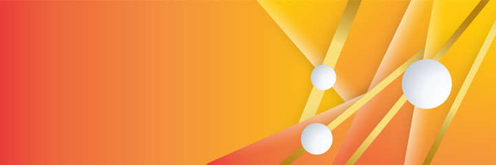 Orange abstract banner background