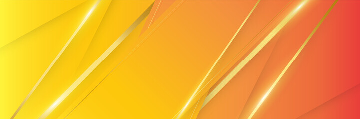 Orange abstract banner background