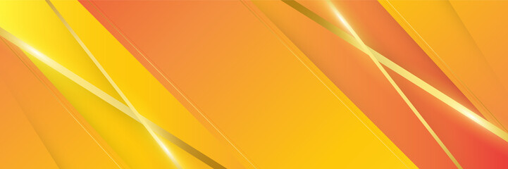 Orange abstract banner background