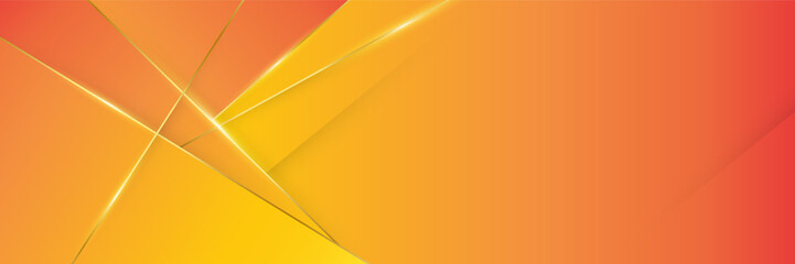 Orange abstract banner background