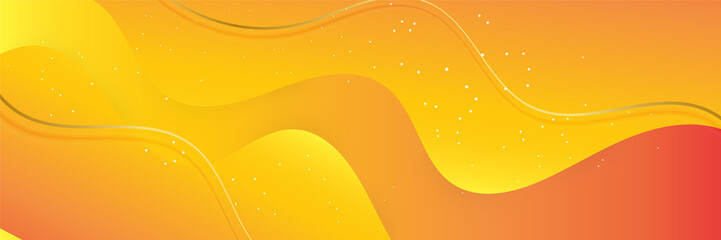 Orange abstract banner background