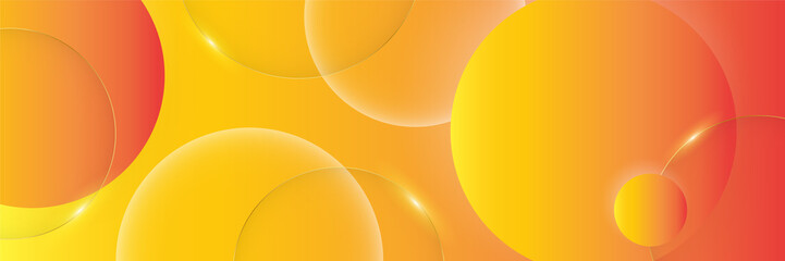 Orange abstract banner background