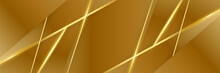 Abstract Gold Banner Background