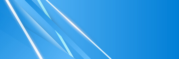 Blue abstract banner background