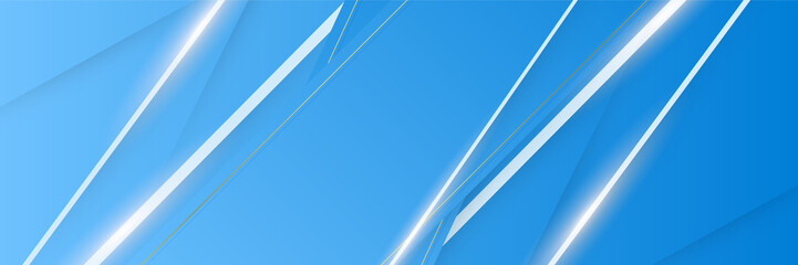 Blue abstract banner background